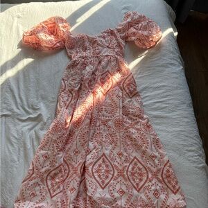 Bohemian Off-Shoulder Maxi Dress